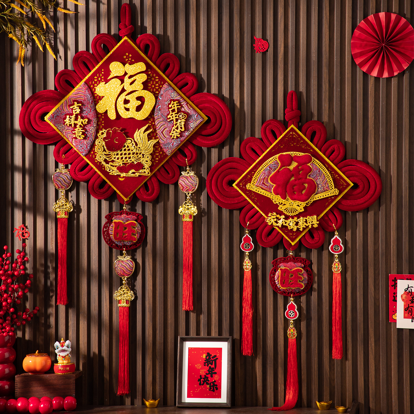 中国结挂件客厅高档大号2026新年过年挂饰乔迁镇宅入户门红色装饰