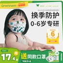 绿鼻子儿童口罩3d立体婴儿口罩0到3岁