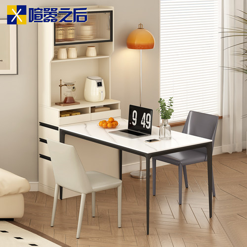 新款餐柜餐桌一体靠墙单独岛台柜电器柜厨房岩板储物边柜8G376