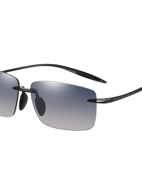 新款无框太阳镜男司机复古轻盈