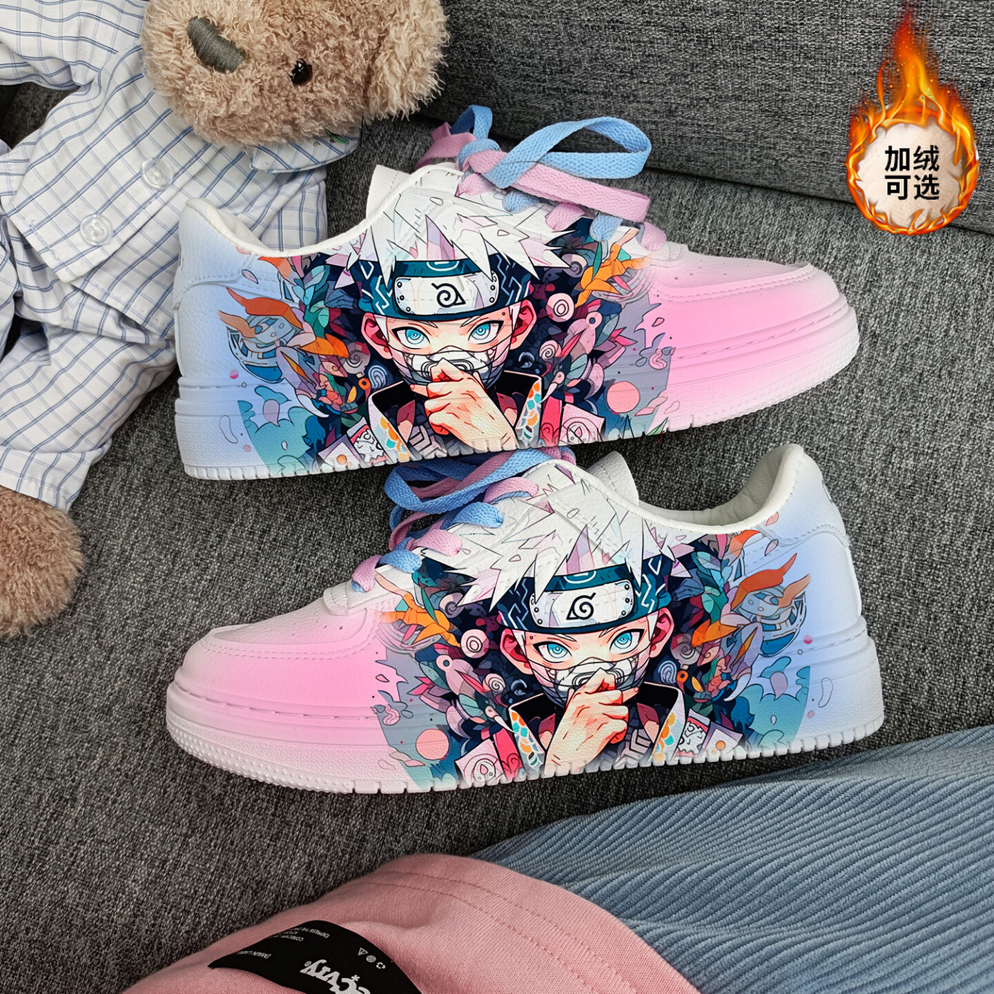 回力桃子熟了正品火影忍者空军休闲运动板鞋春夏限量款情侣鞋男鞋
