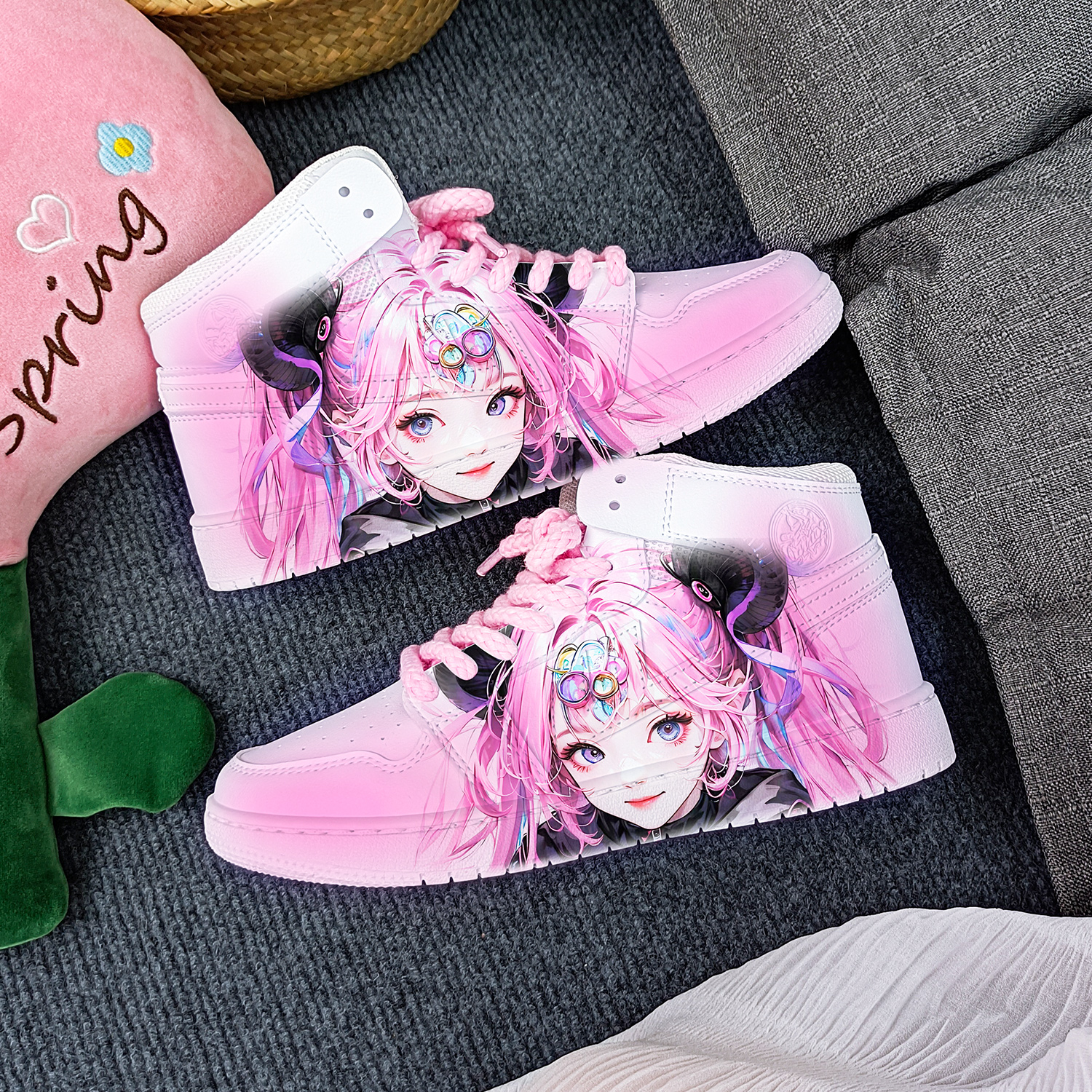 回力夏季新款二次元鞋子爆改原创小众设计限量款百搭低帮休闲板鞋