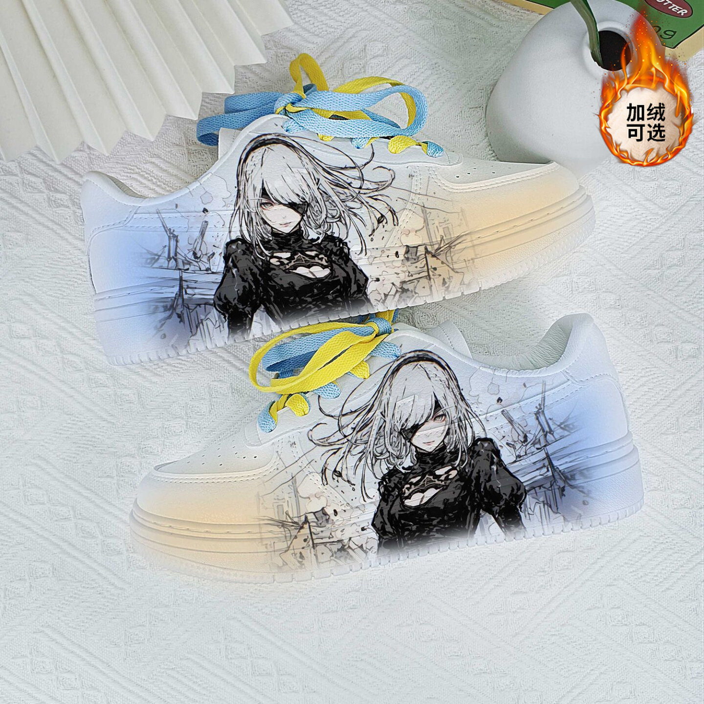 回力2025新品尼尔机械纪元透气2B痛鞋秋季游戏周边潮鞋休闲板鞋潮