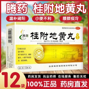 腾药桂附地黄丸12袋 温补肾阳小便不利多痰饮喘咳肾阳不足中成药