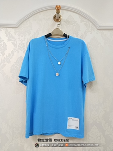 T恤 项链贴标圆领短袖 清仓特价 实体店㊣欧货新品