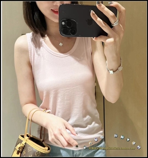 清仓特价 韩货 实体店㊣2024夏新舒适面料韩国螺纹背心打底衫