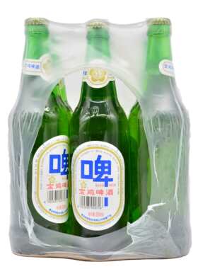 宝鸡啤酒 白宝鸡9瓶装*500ml 陕西宝鸡产地 1件不包邮 量大优惠