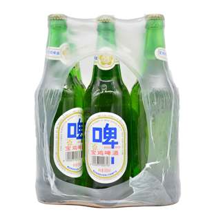白宝鸡9瓶装 包邮 500ml 1件不 量大优惠 陕西宝鸡产地 宝鸡啤酒