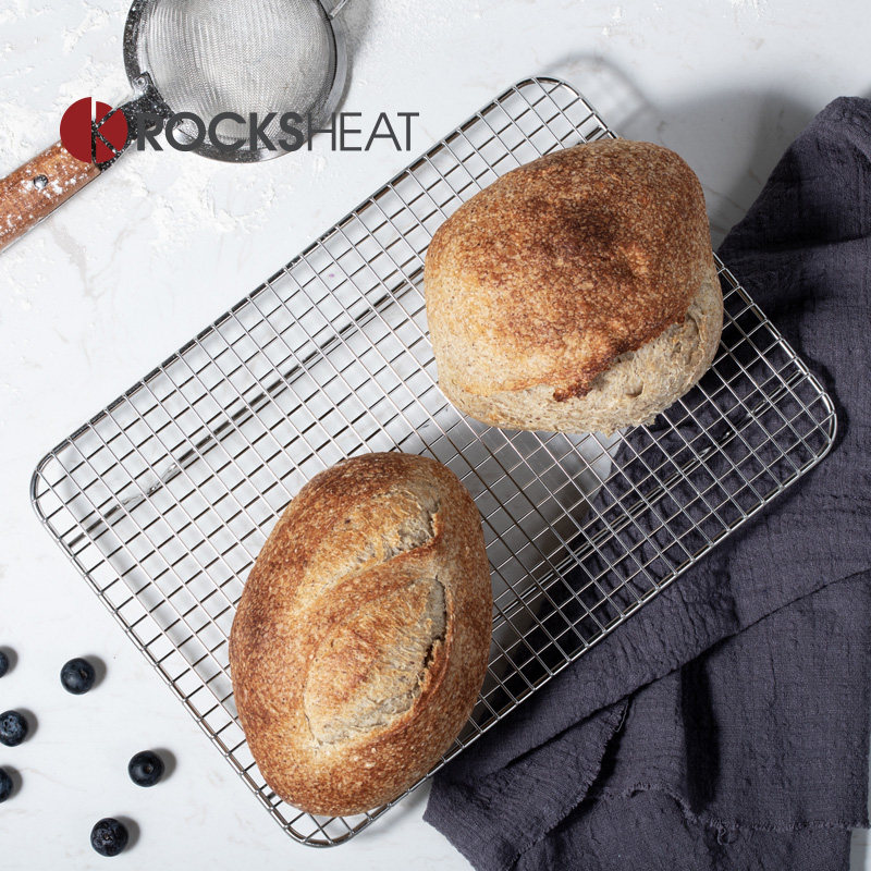 304不锈钢蛋糕冷却架不粘戚风吐司面包凉架饼干烤网家用烘焙工具