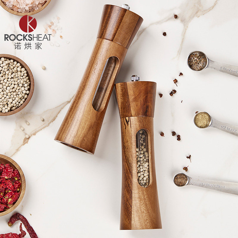 胡椒研磨器相思木复古家用手动厨房调味罐研磨瓶海盐粒花椒粉碎,厨房/烹饪用具,调味瓶罐/调料研磨器,淘宝优惠券,粉丝福利购,淘宝优惠卷