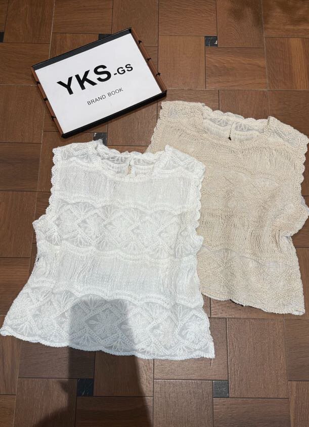 YKS依卡诗28151正品定制气质圆领无袖衫精致背心上衣潮款宽松时尚