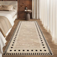 French-style irregular-shaped faux cashmere bedroom carpet bedside mat, Chinese-style master bedroom high-end bed mat, maintenance-free thumbnail 6
