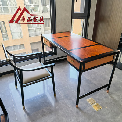 东方荟新中式书桌电脑桌红木家具