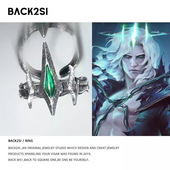 英雄联盟周边破败之王佛耶戈王冠戒指LOL游戏二次元 二创衍生指环