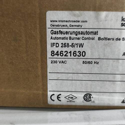 议价IFD 258-5/1W 燃烧控制器 Krom Schroder 230VAC工业配件维修