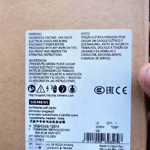 议价3RW4046-1BB14 交流半导体电动机软起动器 工控配件维修