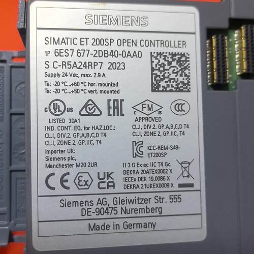 议价6ES7677-2DB40-0AA0 ET 200SP 开放式工控控制器维修