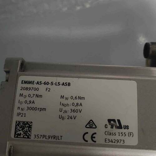 议价2089700 EMME-AS-60-S-LS-ASB 费斯托伺服电机 工控配件维修