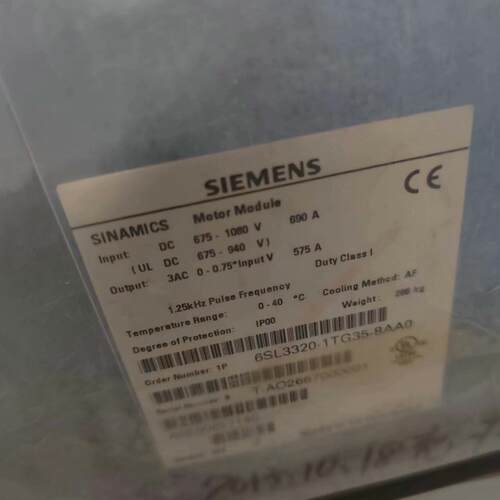 议价6SL3320-1TG35-8AA0 变频器 560KW 1080V 690A维修