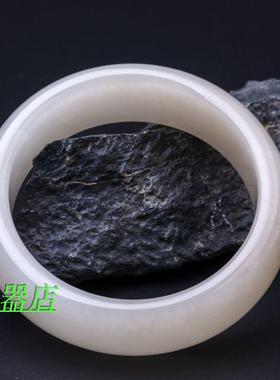 天然和田玉手镯 和田玉糖料手镯 玉镯 镯子 白玉镯 糖玉镯