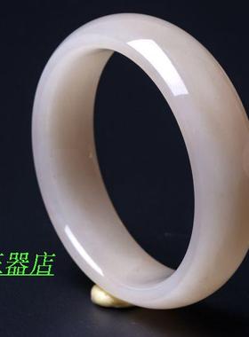 正品和田玉糖玉手镯 玉镯 白玉镯
