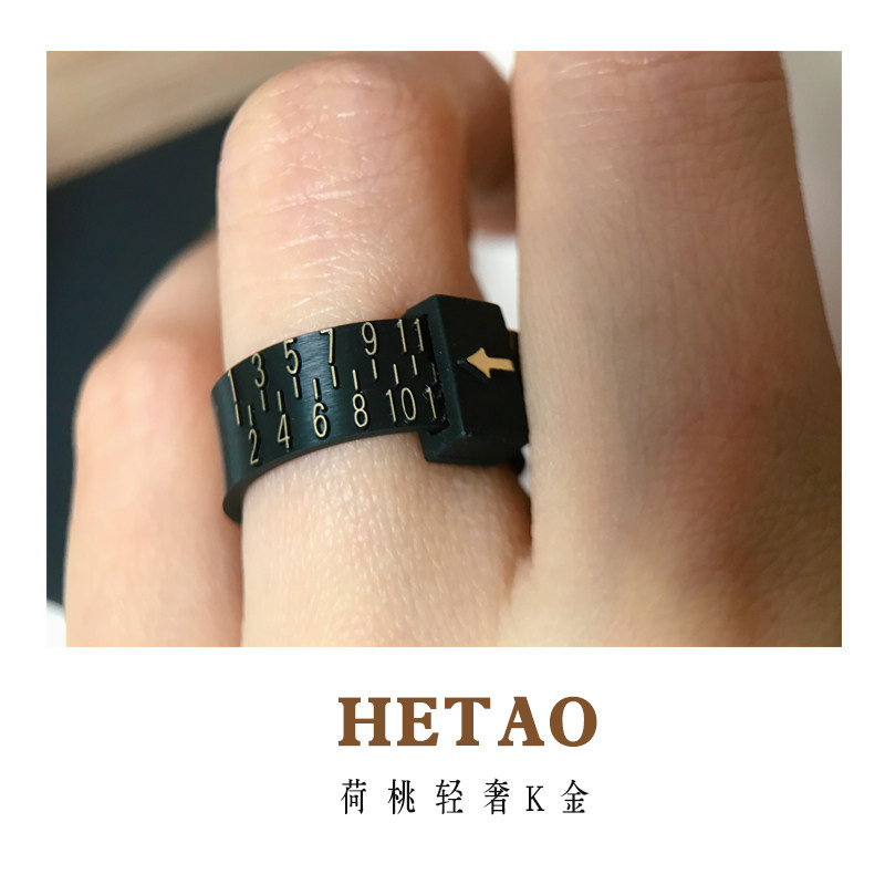 港度戒指尺寸号码测量圈环婚戒工具男女通用塑料圈标准可反复使用