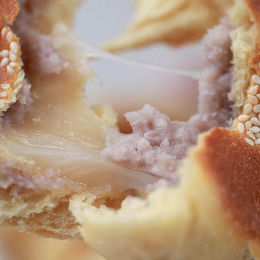 日式麻薯红豆烧/芋头烧 香芋 有盐烘焙 实付满百包邮 面包