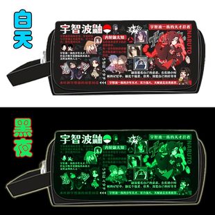 23年新款火影忍者笔袋动漫周边礼物鸣人佐助大容量铅笔盒文具收纳