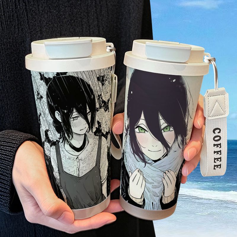 电锯人蕾塞周边保温杯不