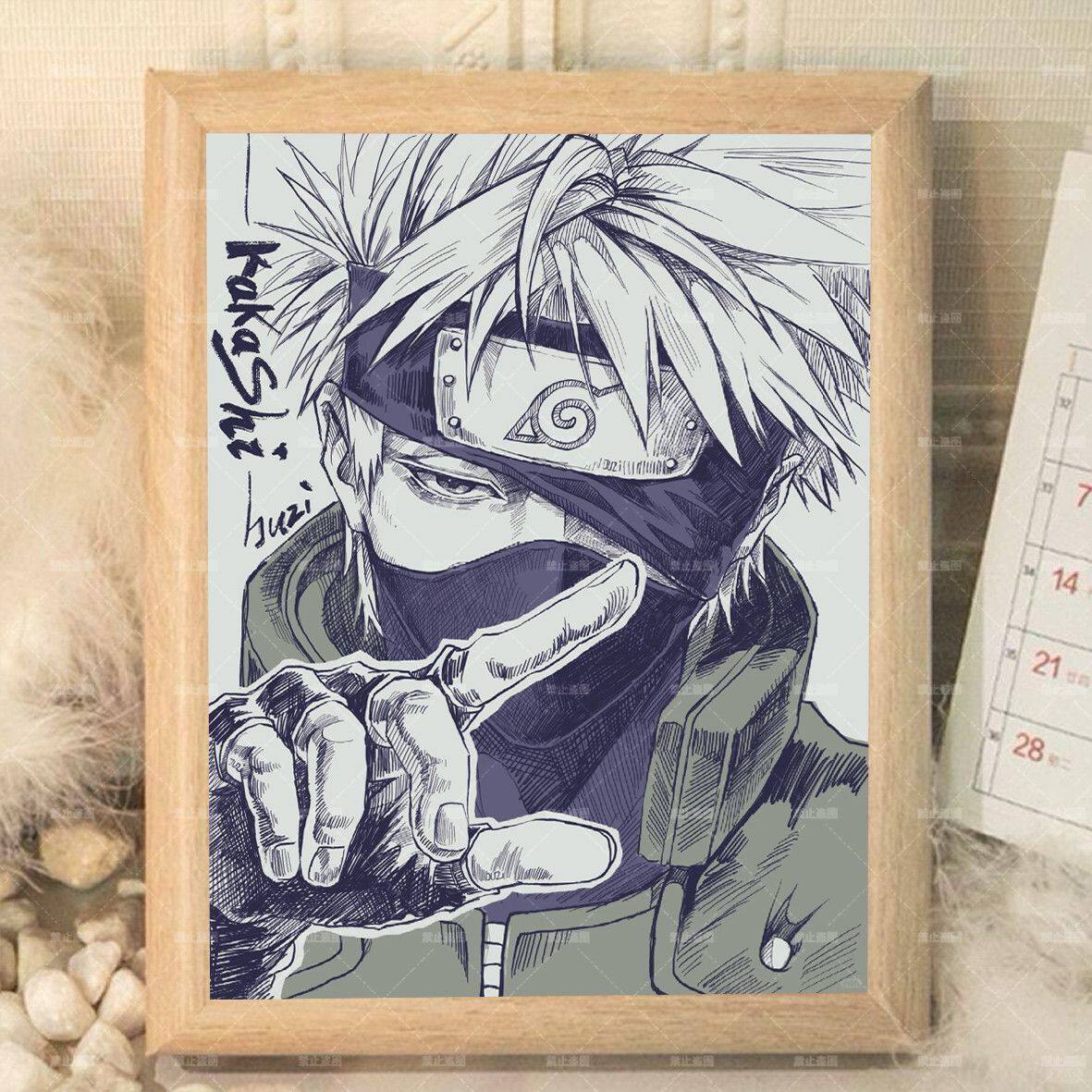 火影忍者周边卡卡西木质