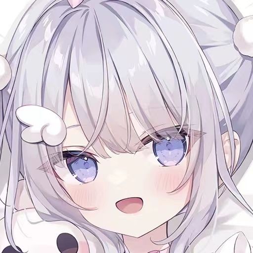 兽耳雪兔长条枕靠垫动漫