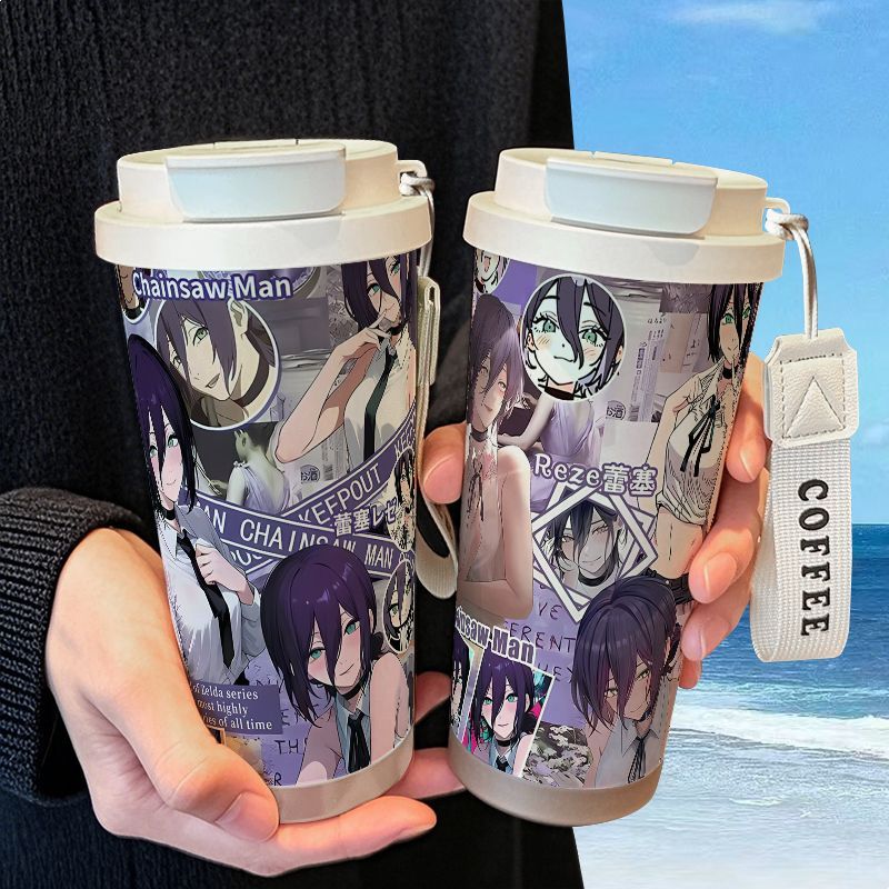 电锯人蕾塞周边保温杯不