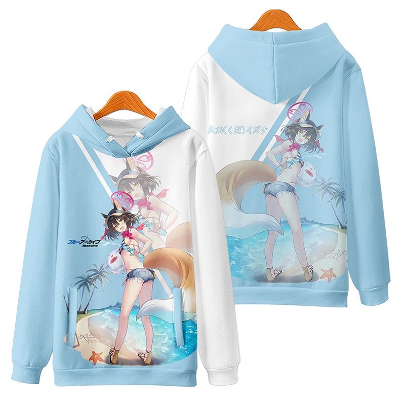 蔚蓝档案周边连帽卫衣和