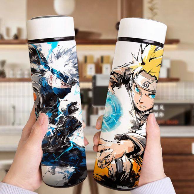 火影忍者手绘智能保温杯
