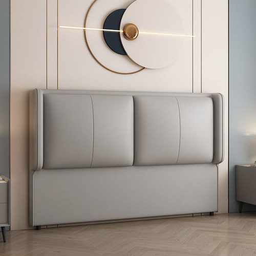 床头软包靠背单买简约现代科技布新款榻榻米单独超薄实木落地背板