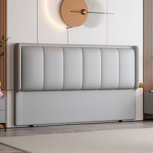 床头单买软包靠背单独新款科技布简约现代榻榻米超薄实木落地背板