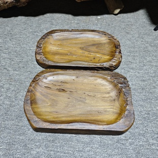 金丝楠木茶盘干泡台果盘盆整木整料雕刻茶具托盘家用茶道茶具配件