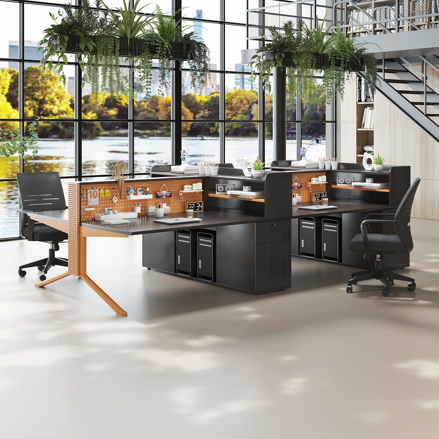 职员办公桌椅组合四人位卡座4/6多人员工位屏风职员桌办公室桌子,商业/办公家具,组合/屏风工作位,淘宝优惠券,粉丝福利购,淘宝优惠卷