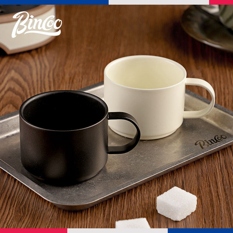 bincoo意式浓缩杯espresso手冲咖啡杯品鉴杯闻香萃取杯双层不锈钢