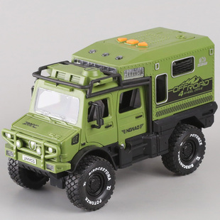 乌尼莫克房车模型儿童音乐惯性玩具车大号装甲车运输车男孩越野车