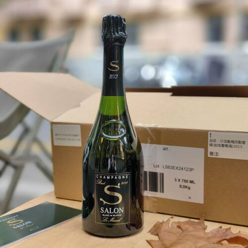 法国沙龙白中白干型香槟750ml