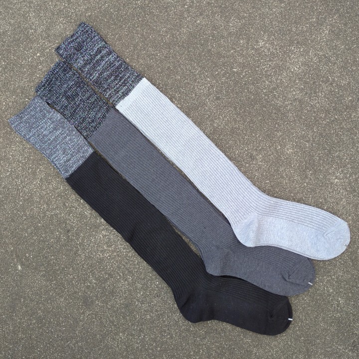 销售女35-38码棉质金丝口长筒袜子