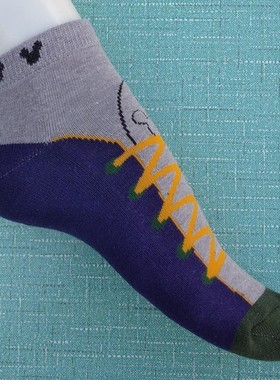 销售男女36-40码棉质足底加厚休闲运动短筒袜子