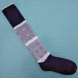销售女35 棉质三色过膝长筒袜子 38码