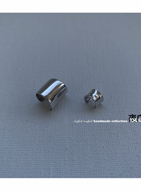 极简主义宽窄纯银耳骨夹冷淡风无性别耳环无耳洞2021年夜白新款