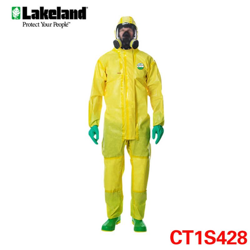 雷克兰Lakeland CT1S428防化服C级连身防静电耐酸碱防护衣CT1S428