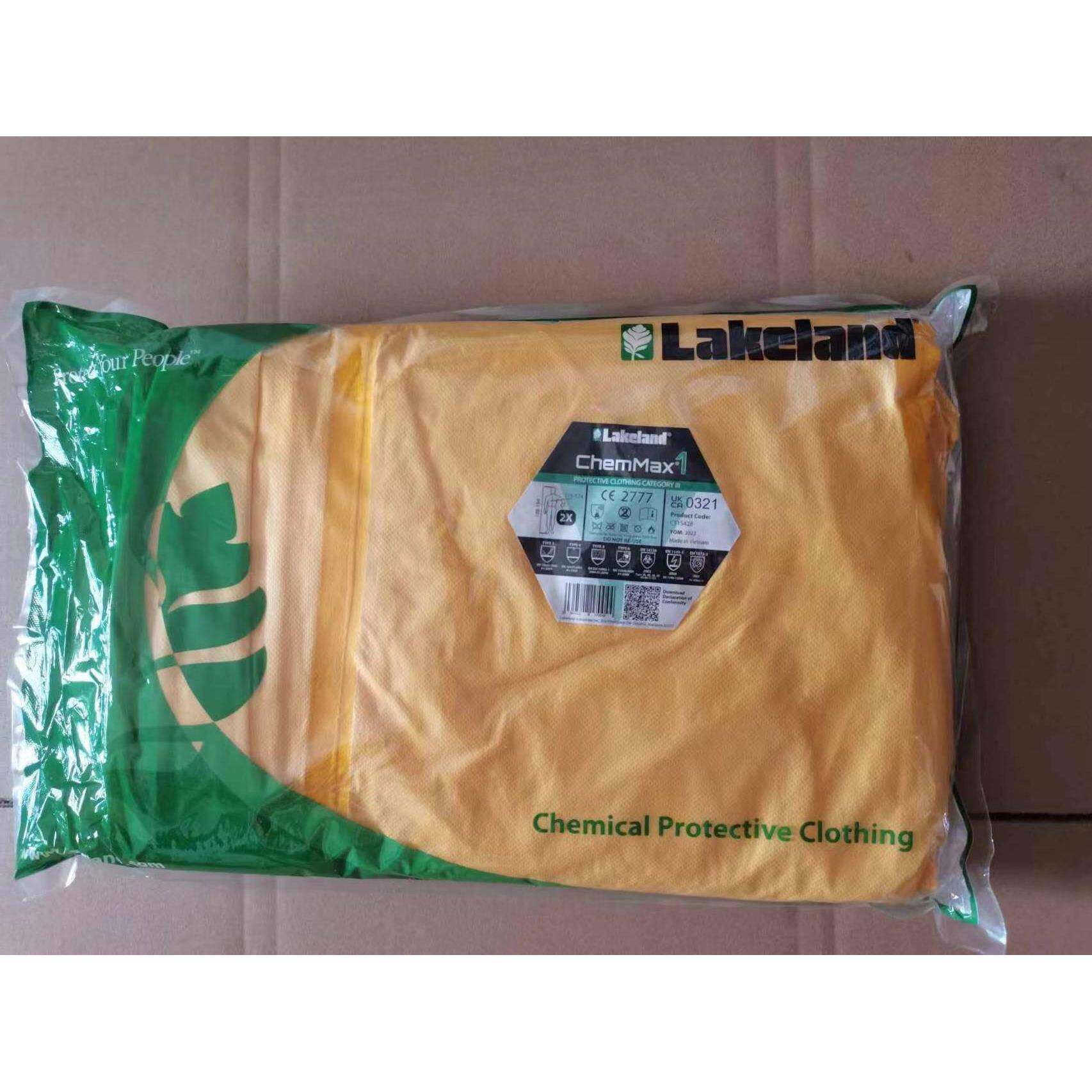 雷克兰防护服CT1S428凯麦斯1连体防化服简易隔离服防喷溅隔离防护