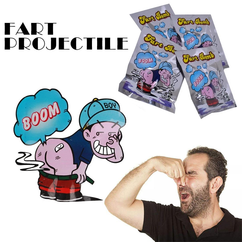 10pcs Funny Fart Bomb Bags Stink Bomb Smelly Funny Gags Prac