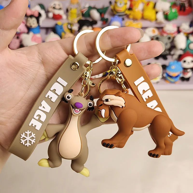 Ice age Keycha Manny Diego Sid Keyrings Mammoth RAZ Anime F