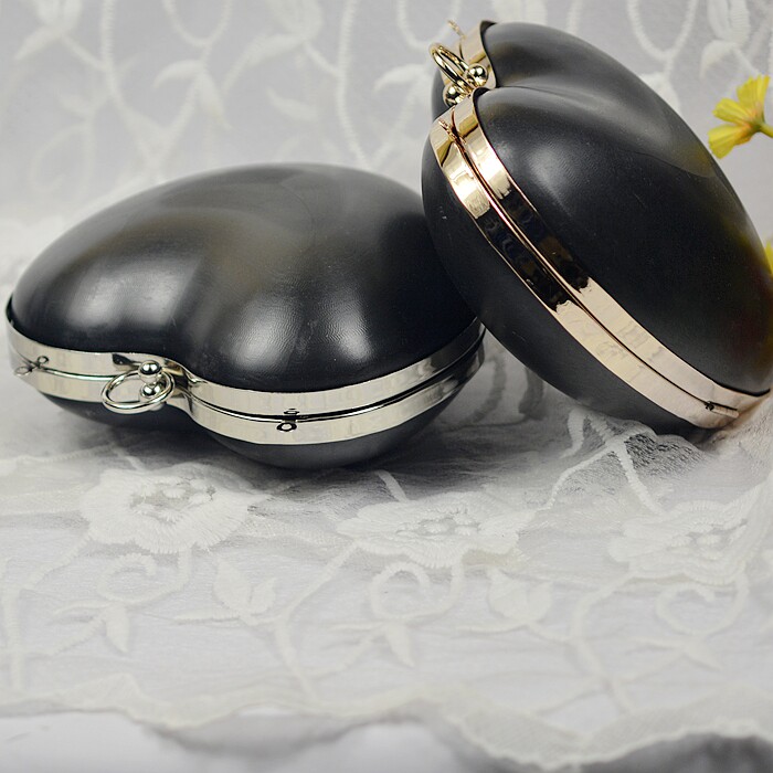 diy手工新款心形盒子口金盒子带胶盒 多个款式尺寸